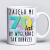 Kubek z nadrukiem 330ml z napisem „Zajęło mi 70 lat, by wyglądać tak dobrze”