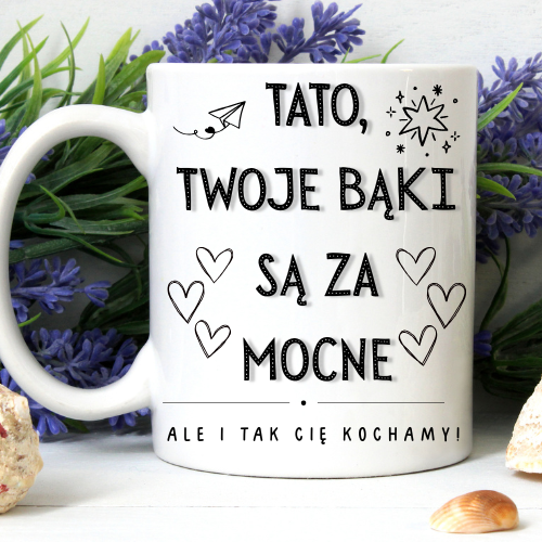 Zabawny kubek sublimowany 330 ml dla Taty – idealny prezent na Dzień Ojca.
