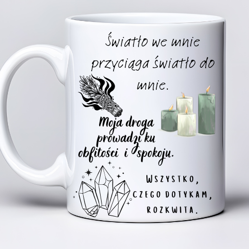 Kubek sublimowany z afirmacjami o pojemności 330 ml