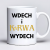 Kubek z nadrukiem 330 ml i tekstem „Nie zesraj się / Wdech i kur*wa wydech”